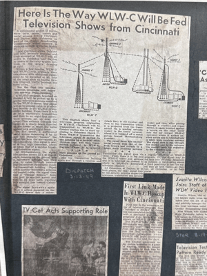 WCMH Television 75 Year broadcasting anniversary celebration photo displays 