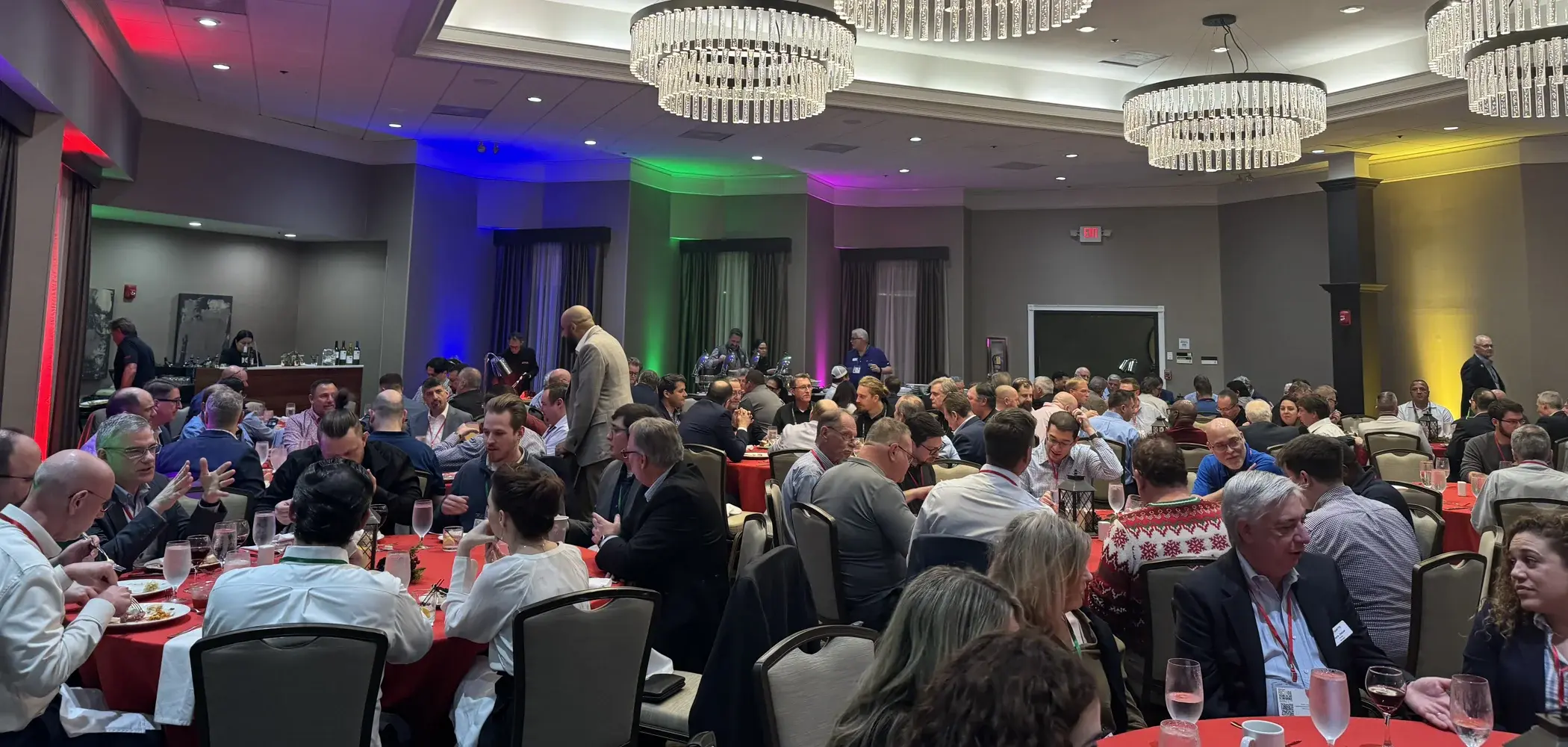 Attendees enjoying the SMPTE Florida Technology Conference dinner