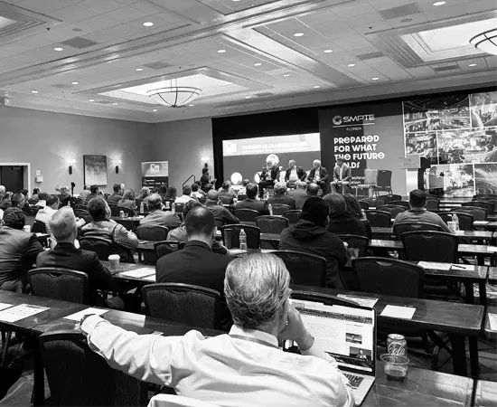 Attendees gathered for a previous SMPTE Florida Technology Conference