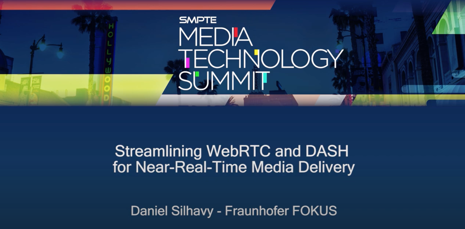 Streaming WebRTC and DASH for Near-Real-Time Media Delivery