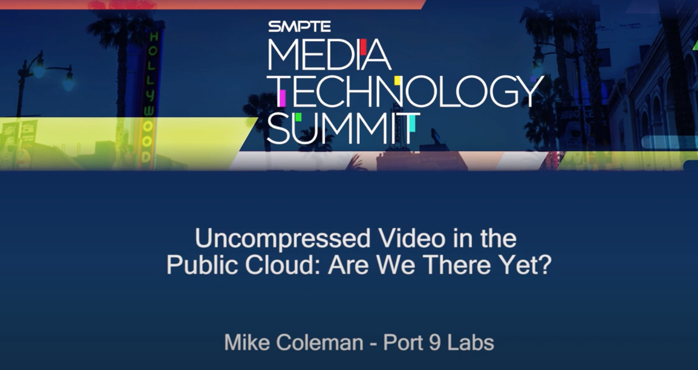 Uncompressed Video in the Public Cloud: Are We There Yet?