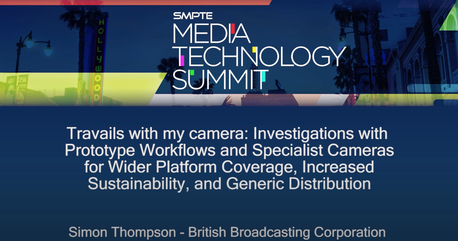 Travails with My Camera: Investigations with Prototype Workflows and Specialist Cameras for Wider Platform Coverage, Increased Sustainability, and Generic Distribution