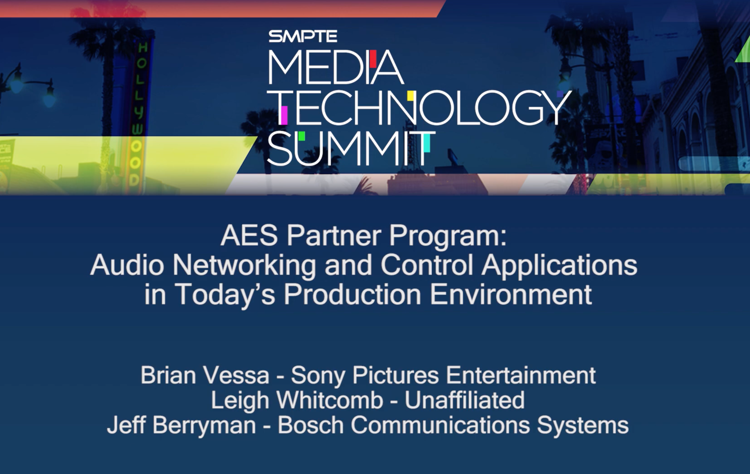 AES Partner Program: Audio Networking and Control Applications in Today’s Production Environment