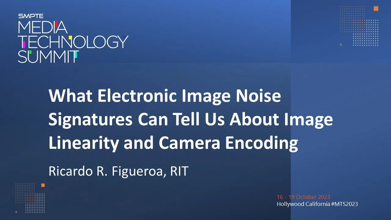 What Electronic Image Noise Signatures Can Tell Us About Image Linearity and Camera Encoding