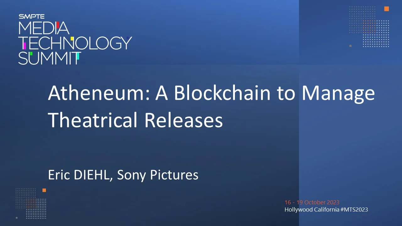 Atheneum: A Blockchain to Manage Theatrical Releases