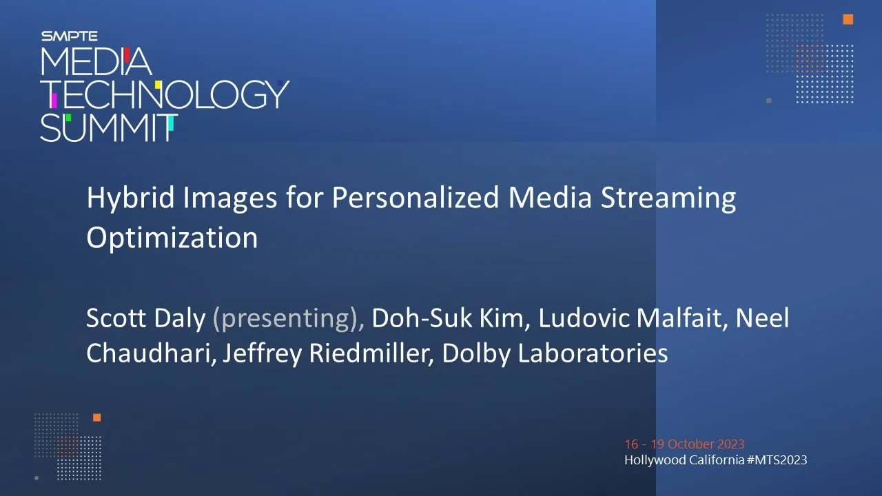 Hybrid Images for Personalized Media Streaming Optimization