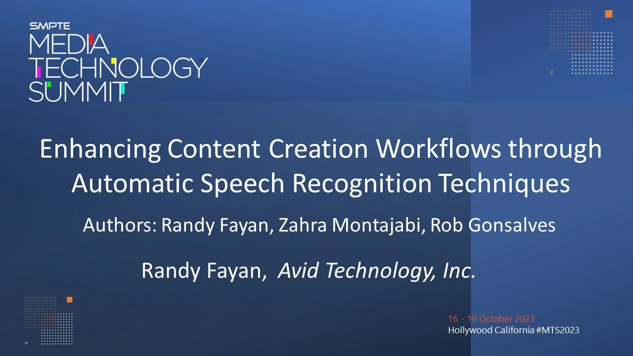 Enhancing Content Creation Workflows through Advanced Speech-to-Text Techniques