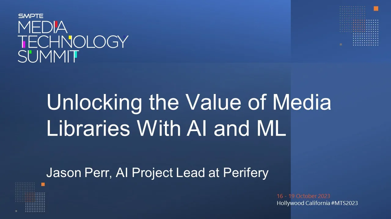 Unlocking the Value of Media Libraries With AI and ML