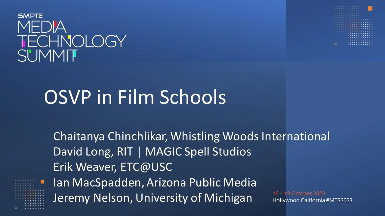 OSVP in Film Schools